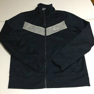 Nike Striker Track Full Zip Jacket Mens Small Navy Blue Athleisure Activewear